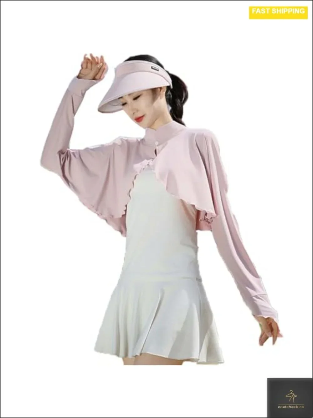 Women's Cooling Shawl Sun Cape UPF 50+ UV Protection with Finger Holes